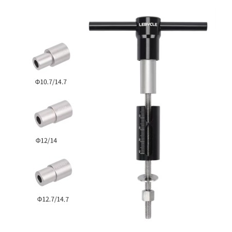 Tool for installing and removing bushings or press-in bearings made by Lebycle in aluminum and metal KROXNE - 1  