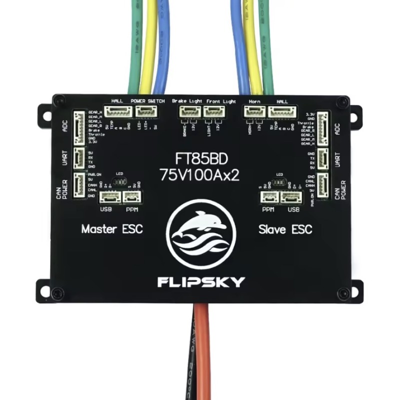 Flipsky FT85bd ESC krmilnik z aluminijastim ohišjem za električno rolko, kolo, skuter ali motorno kolo KROXNE - 1  