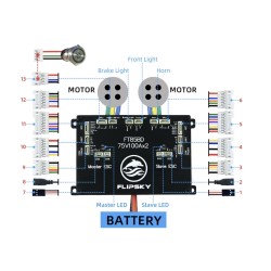 Flipsky FT85bd ESC-controller met aluminium behuizing voor elektrisch skateboard, fiets, scooter of motorfiets KROXNE - 6  