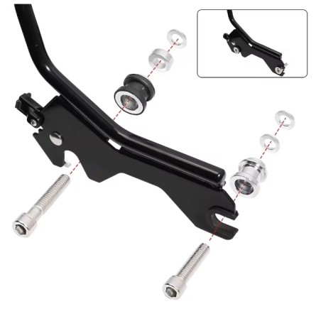 Kit de acoplamiento desmontable para Harley Street Bob FXBB Deluxe Heritage Deluxe  Softail 2018-2024 KROXNE - 1  