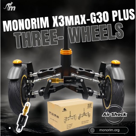 Monorim X3 Max Air esivedrustus kahe rattaga Ninebot Max G30 & sarnaste tõukerataste jaoks – Varuosa & amordid Monorim - 7  