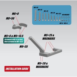 Amortisseur de direction pour Ausom DT2 Pro, L2, L2 Max, Kugoo F3 Plus ou similaire  - 8 
Compatibilite: prevu pour Ausom DT2 Pr