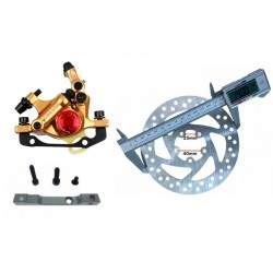 Gold xTech kompletter Bremssatz für Xiaomi M365, 1S, Essential, Pro2 oder M365 Pro. ZOOM xTech - 1 Gold xTech kompletter Bremssa