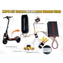 Vneshnyaya batareya Segway ZT3 Pro 48V 13.5Ah MBp48-ZT3 uvelichenie zapasa khoda  - 1  