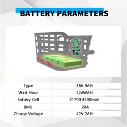 Kit Monorim BPK350 moteur 380w - batterie incluse pour vélo électrique  - 4 Kit de puissance pour vélo électrique Monorim BPK350