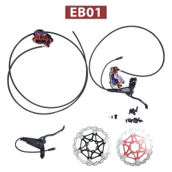 Komplet Monorim EB01 4-stempel hydraulisk bremsesæt - håndtag, kaliber, kabel og bremseskive Monorim - 9 Komplet Monorim EB01 4-