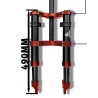 Monorim MD0 Air Hydraulic frontfjæring 490mm x 165mm  - 5 
Kompatibilitet: for kompatible Monorim MD0 frontgaffel-oppsett; sjekk