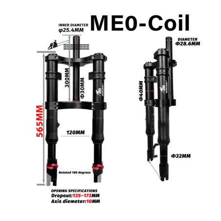 Predne odpruzenie Monorim ME0 Coil spring version 565mm x 165mm  - 12 
Kompatibilita: ME0 Coil Spring 565mm x 165mm pre kompatib