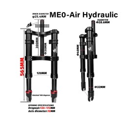 Vordere Federung Monorim ME0 Air - Hidraulic version 565mm x 165mm  - 11 
Kompatibilitaet: vordere Federung Monorim ME0 Air Hidr