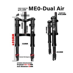 Első felfüggesztés Monorim ME0 Dual Air 565mm x 165mm  - 7 
Alkalmassag: Monorim ME0 Dual Air elso felfuggesztes 565mm x 165mm u