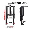 Monorim ME206 Dual Air framfjaedring version 565mm x 206mm  - 1 Kompatibilitet: Monorim ME206 Dual Air framfjaedring, format 565