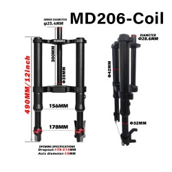 Predne odpruzenie Monorim MD206 Coil Spring version 490mm x 206mm  - 2 
Kompatibilita: predne odpruzenie Monorim MD206 Coil Spri