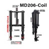 Monorim MD206 Coil Spring foraffjedring 490mm x 206mm  - 2 
Kompatibilitet: Monorim MD206 Coil Spring foraffjedring 490mm x 206m