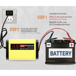 12V 2A nabíjačka pre olovené akumulátory 7Ah 12Ah 14Ah 20Ah  - 3 Hlavné vlastnosti

Digitálny LCD displej zobrazujúci napätie (V