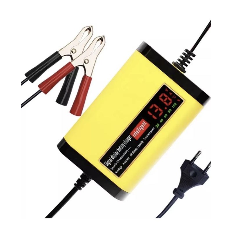 12V 2A nabíjačka pre olovené akumulátory 7Ah 12Ah 14Ah 20Ah  - 2 Hlavné vlastnosti

Digitálny LCD displej zobrazujúci napätie (V