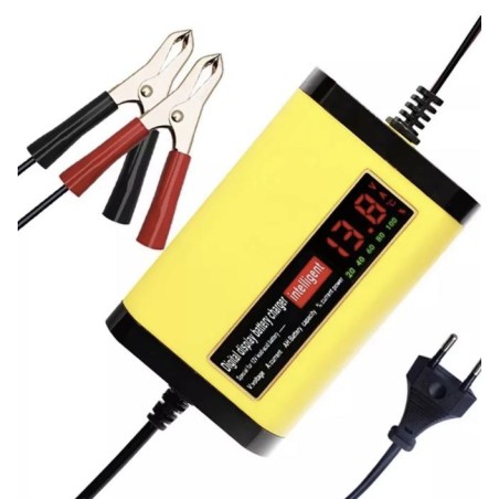 12V 2A nabíjačka pre olovené akumulátory 7Ah 12Ah 14Ah 20Ah  - 2 Hlavné vlastnosti

Digitálny LCD displej zobrazujúci napätie (V