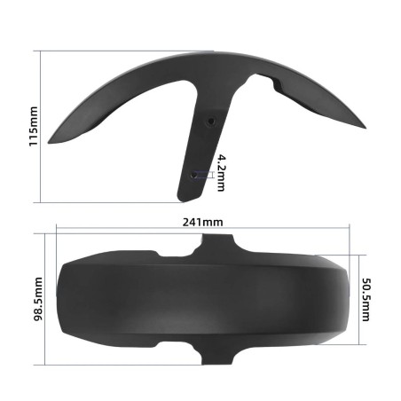 Parafango anteriore per monopattino Xiaomi 5 e 5 Pro  - 1  