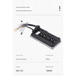 Sinusni krmilnik elektricnega vozila 60V-72V 3000W 80A Monorim MC80A  - 7 Sinusni krmilnik električnega vozila 60V–72V 3000W bre