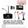 Sinusboelge brushless motorcontroller kit 48V 84V 50A 3000W med gasgreb og display  - 13 Produktliste

50A controller + 1 gashån