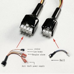 Synusoidalnyi brushless motor kontroler kit 48V 84V 50A 3000W z akseleratorom ta ekranom  - 16 Spysok produktiv

Kontroler 50A +