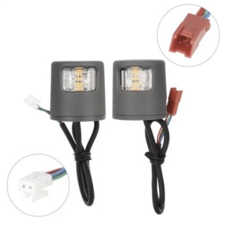 Luzes LED intermitentes para trotinete Xiaomi 4 Lite 2nd ou similar, kit de sinalização e segurança  - 1 Compatível com Xiaomi 4