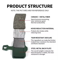 Pastiglie freno anteriori o posteriori per monopattino Gotrax Raptor  - 2 
Compatibili con monopattino Gotrax Raptor per freno a
