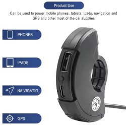 USB- und USB-C-Ladeanschluss fuer E-Scooter-Lenker - XT30, XT60 und XT90  - 5 Geeignet fuer E-Scooter-Lenker, Elektro-Scooter un