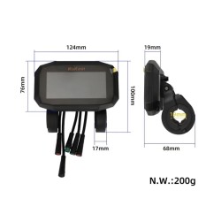 Dashborddisplay til elektrisk sparkesykkel Kukirin G2 Pro 2025 ny versjon  - 5 
Passer til elektrisk sparkesykkel Kukirin G2 Pro