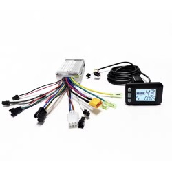 Controlador de motor sin escobillas para bicicleta eléctrica de 24V 36V 48V, 350W-500W 25A con pantalla LCD UART  - 1  