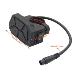 7 az 1-ben panel: indítás, lámpák, irányjelzők és módok iScooter iX3, iX4, iX7 Pro, Smartgyro, Urban Glide vagy hasonló  - 1 Kom