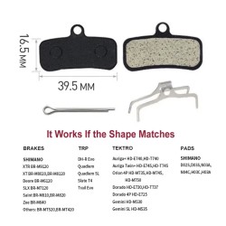 Brzdové doštičky Shimano Saint M810/M820, Zee M640, XTR M9120, XT M8020, Deore MT520 a TRP Quadiem/Slate T4  - 2 
Vhodné pre via