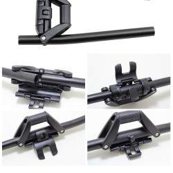 90 degree foldable aluminum handlebar  - 3 90 degree foldable aluminum handlebar
Easy fold handlebar to a 90 degree angle
Instal