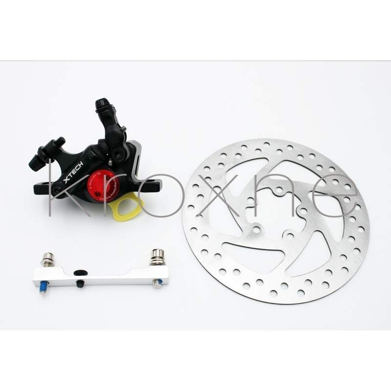 Kit completo de frenos pinza xTech negro para Xiaomi M365, 1S, Pro2 o M365 Pro ZOOM xTech - 1 Kit de instalación de frenos Zoom 