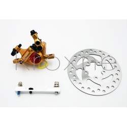 Gold xTech complete brake kit for Xiaomi M365, 1S, Essential, Pro2 or M365 Pro. ZOOM xTech - 3 Gold xTech complete brake kit for