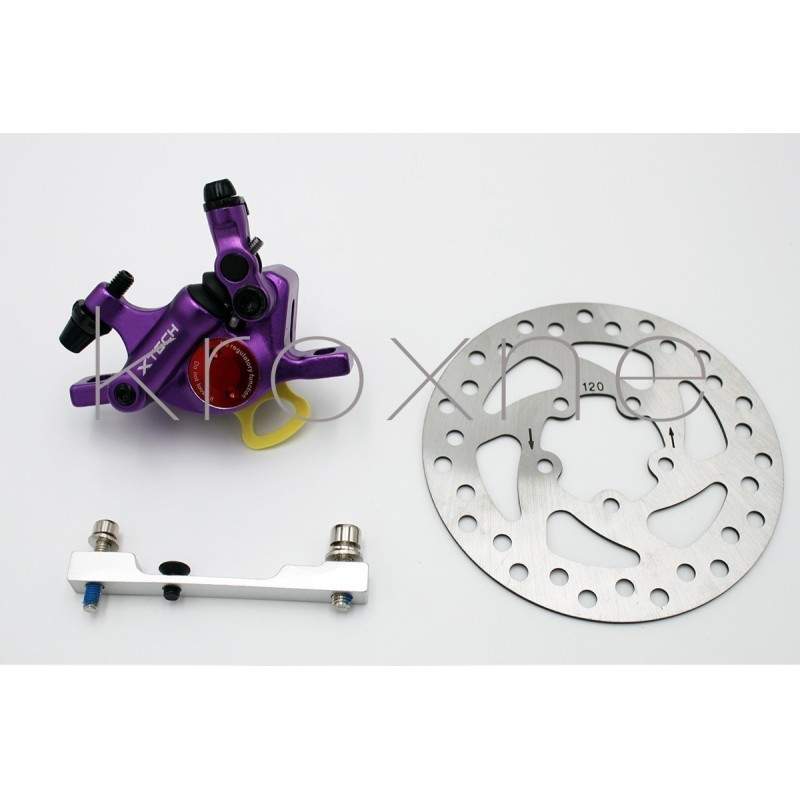 Complete purple xTech brake kit for Xiaomi M365, 1S, Essential, Pro2 or M365 Pro. ZOOM xTech - 3 
Zoom Xtech HB100 complete brak