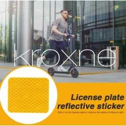 Adesivo riflettente per piastra parafango posteriore modello Essential 1S Pro2 KROXNE - 8  