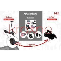 Monorim MXR1-GM takajousitus rekisterikilven kiinnikkeellä ja jatkettavalla lokasuojalla Ninebot Maxille Monorim - 24  






Mo