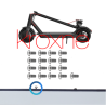 Batteridekselskruer for Xiaomi elektriske scootere KROXNE - 2  