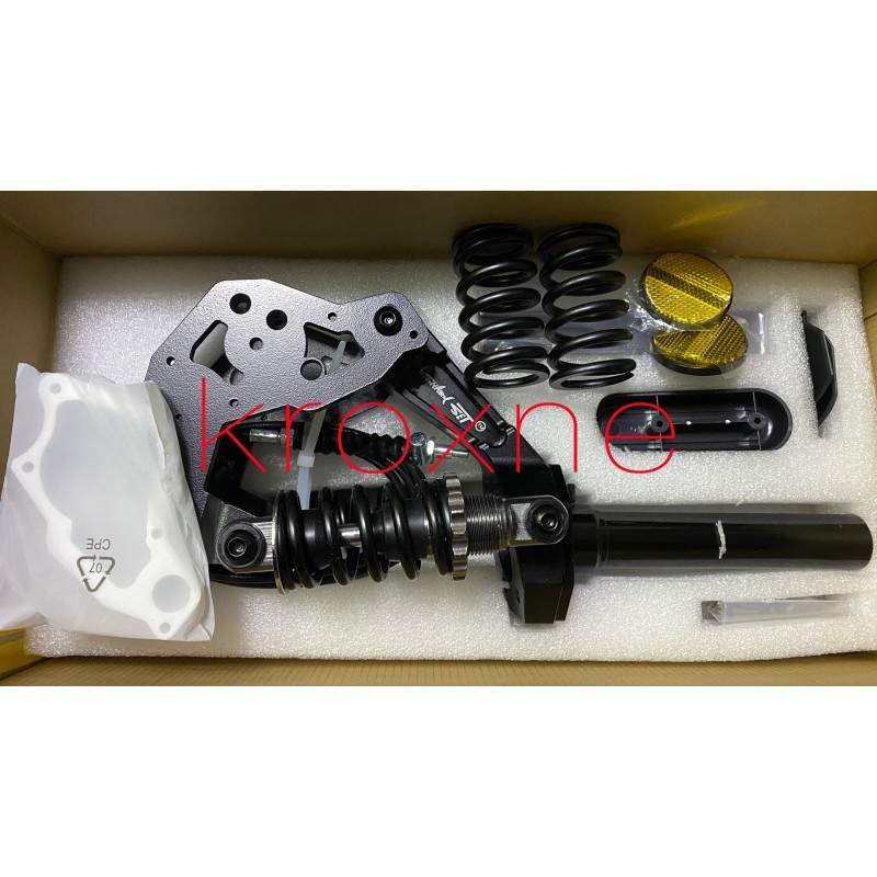 Sharkset voorvering voor Ninebot Max G30, G30D, G30P en G30LP Sharkset - 11 Sharkset voorwielophanging met twee schokdempers voo