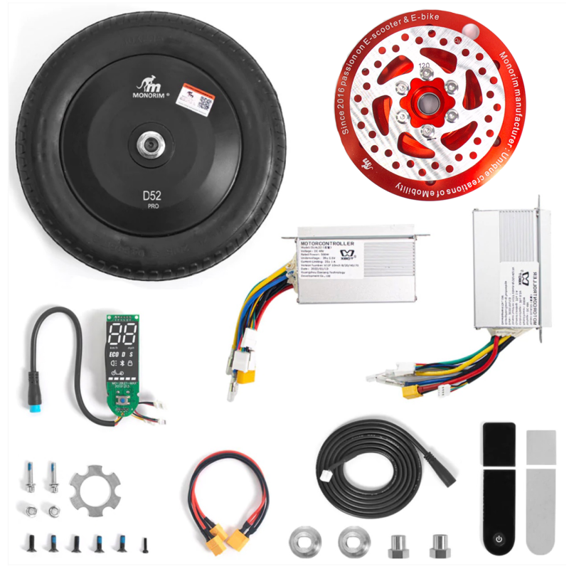 DUAL52 AWD Upgrade kit for PACK U5-Max 2.0 for Ninebot Max electric scooters - DUAL MOTOR kit Monorim - 37 ** Dual52 dual motor 