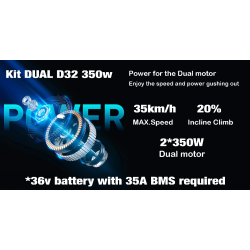 Dual Monorim D32 350w készlet Xiaomi elektromos robogókhoz vagy hasonlókhoz. Monorim - 1 Dual Monorim D32 350w készlet Xiaomi el