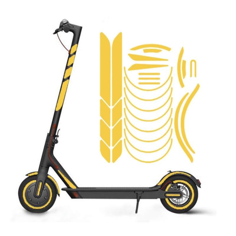 Reflexní nálepky pro šasi Xiaomi M365, 1S, Pro2, M365 Pro a Essential Xiaomi - 20 Reflexní nálepky pro šasi Xiaomi M365, 1S, Pro