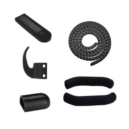 Kit of silicone protectors plus cable covers and a hook for bags.  - 1 Kit of silicone protectors plus cable covers and a hook f
