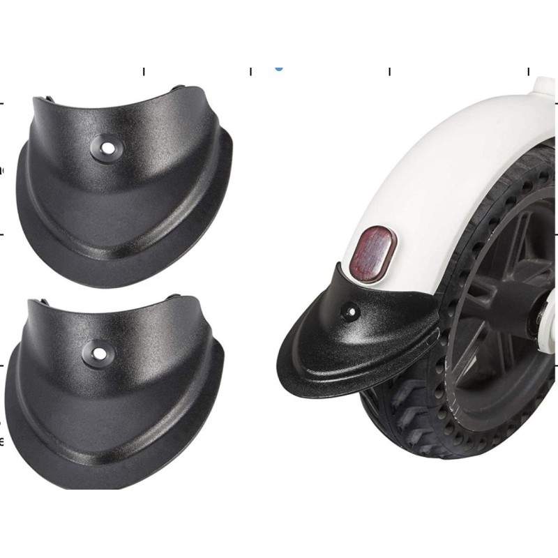 Electric Scooter Front Rear Fender Mud Retainer and Extender Kit for Electric Scooter  - 2 Electric Scooter Front Rear Fender Mu