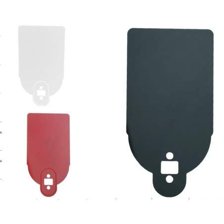 Stöd för att installera licensnumret eller ett reflekterande klistermärke  - 1 Stöd för att installera licensnumret eller ett re