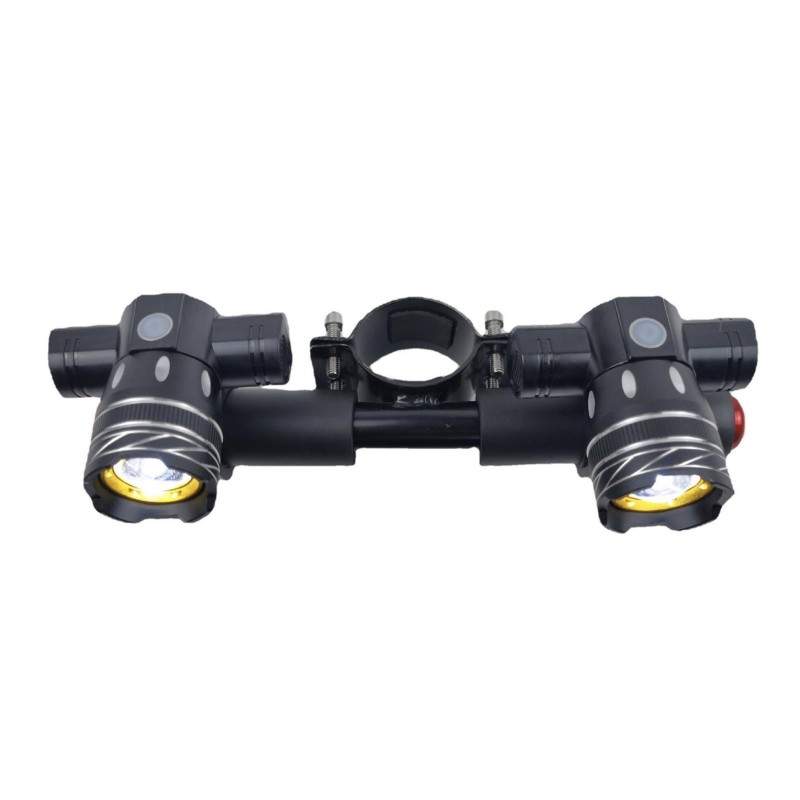 Dual LED Light Bar for Xiaomi Electric Scooter with 1200mAh Battery  - 2 Dual LED Light Bar for Xiaomi Electric Scooter with 120