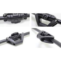 90 degree foldable aluminum handlebar  - 7 90 degree foldable aluminum handlebar
Easy fold handlebar to a 90 degree angle
Instal