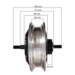 Píso kinitíras 48v 500w gia Kugoo M4, Ovex Z1 plus í álla montéla. prosarmostikós genikós kinitíras Kugoo - 2 Enkatastíste aftón