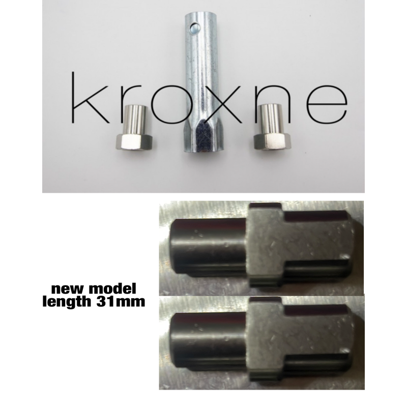 Extended nuts and extended bolts to install the motor with disc brake on the MR1 or DMR1 rear suspension Monorim - 2 
Installs t