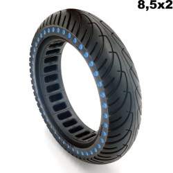 Solid tire (very light solid wheel) 8.5 x 2 inches  - 9 
Install 8-inch solid tires - no more flats.
If you prefer not to have t